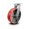 Service Caster 10 Inch Extra Heavy Duty Red Poly on Cast Iron Wheel Swivel Top Plate Caster SCC-KP92S1030-PUR-RS - alternate 1